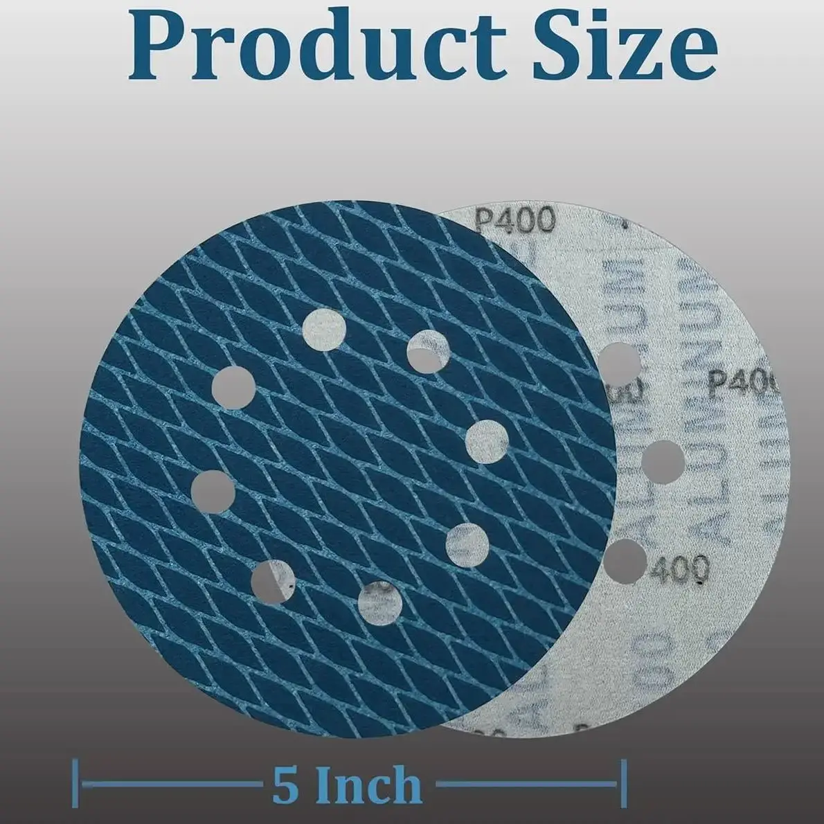 Imagem -03 - Blue Dry Wet Velvet Lixar Papel Discos de Lixamento Azuis Discos de Losango Anti Bloqueio 100 Pcs