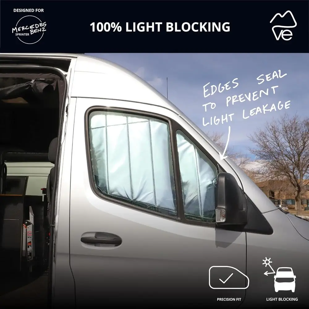 أغطية عازلة للتعتيم المغناطيسي لأبواب أمامية مرسيدس بنز VS30 الحالية لعام 2019، رمادي فحمي #3