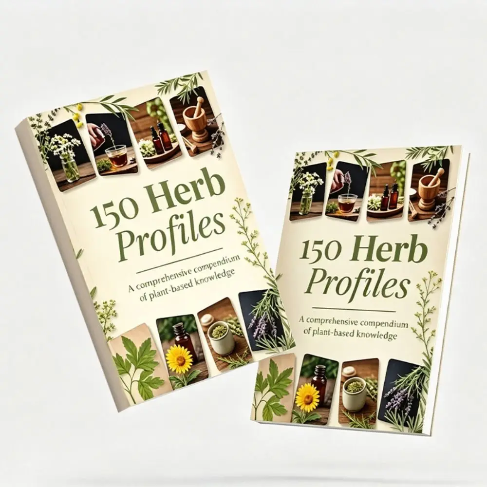 Vintage 150 Herb Profiles Comprehensive Guide Collection Herb Remedies Book 312 Pages Detailed Illustrations Reference Book