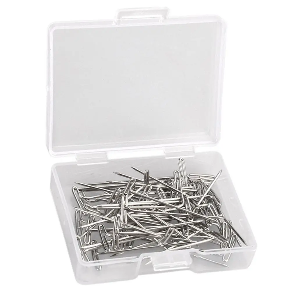 T-pin Clips for Wigs Stainless Steel Wig Pins for Hair Braid Accessories and Block Knitted Crafts