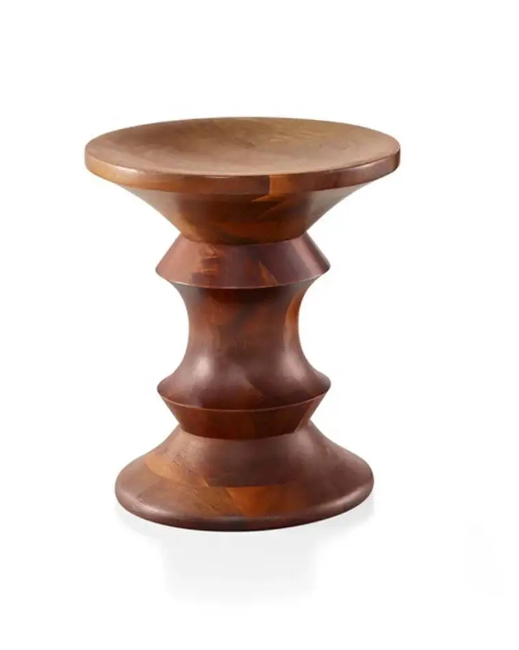 

South American Walnut Solid Wood Stool Homestay Designer Wood Block Home Low Stool Log Side Several Living Room Coffee Table