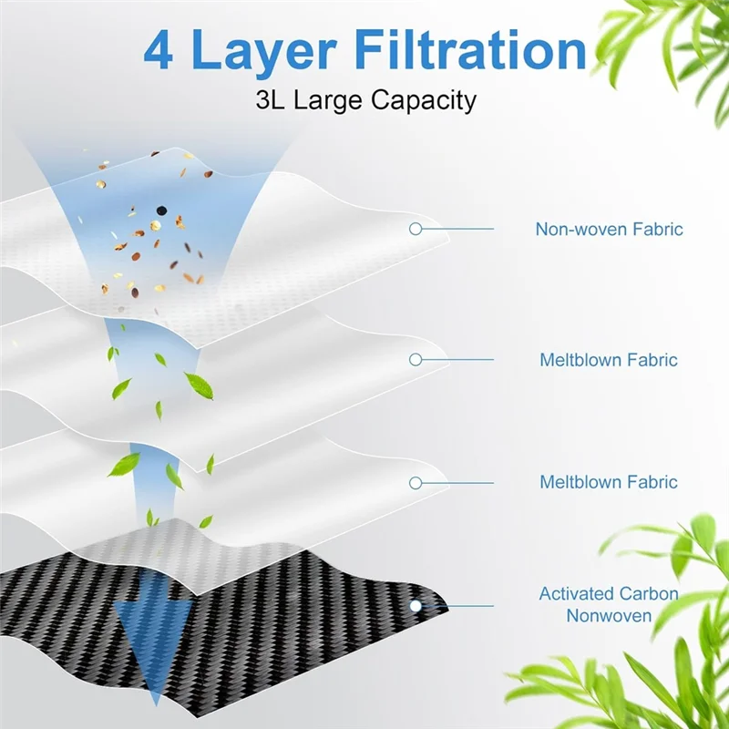 60 قطعة فرشاة جانبية دوارة مرشح ممسحة كيس لجميع الغبار لـ Dreame L10s Pro Ultra Heat/X30 Ultra/X30 Pro/S10 Pro Ultra Vacuum Parts-AA26