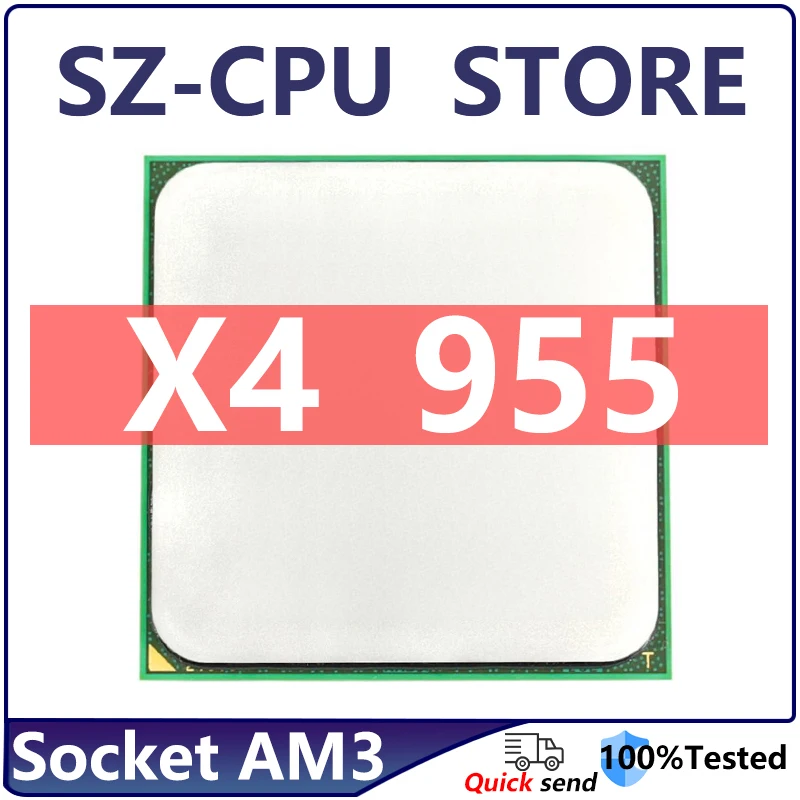 Phenom II X4 955 X4-955 3.2GHz Quad-Core CPU Processor 125W HDZ955FBK4DGM / HDX955FBK4DGI / HDZ955FBK4DGI Socket AM3