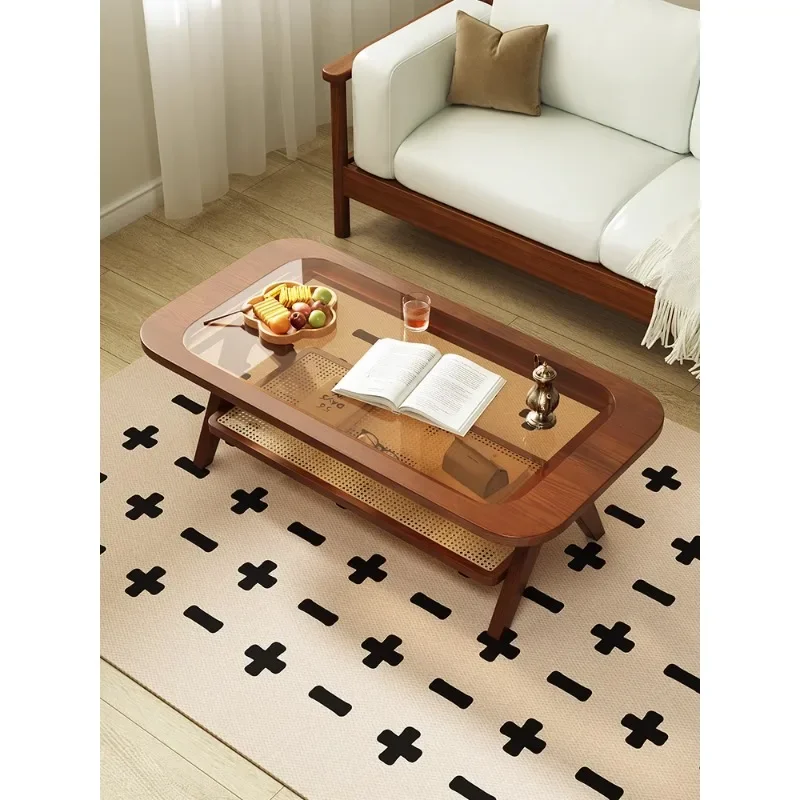 

Solid wood household minimalist coffee table
