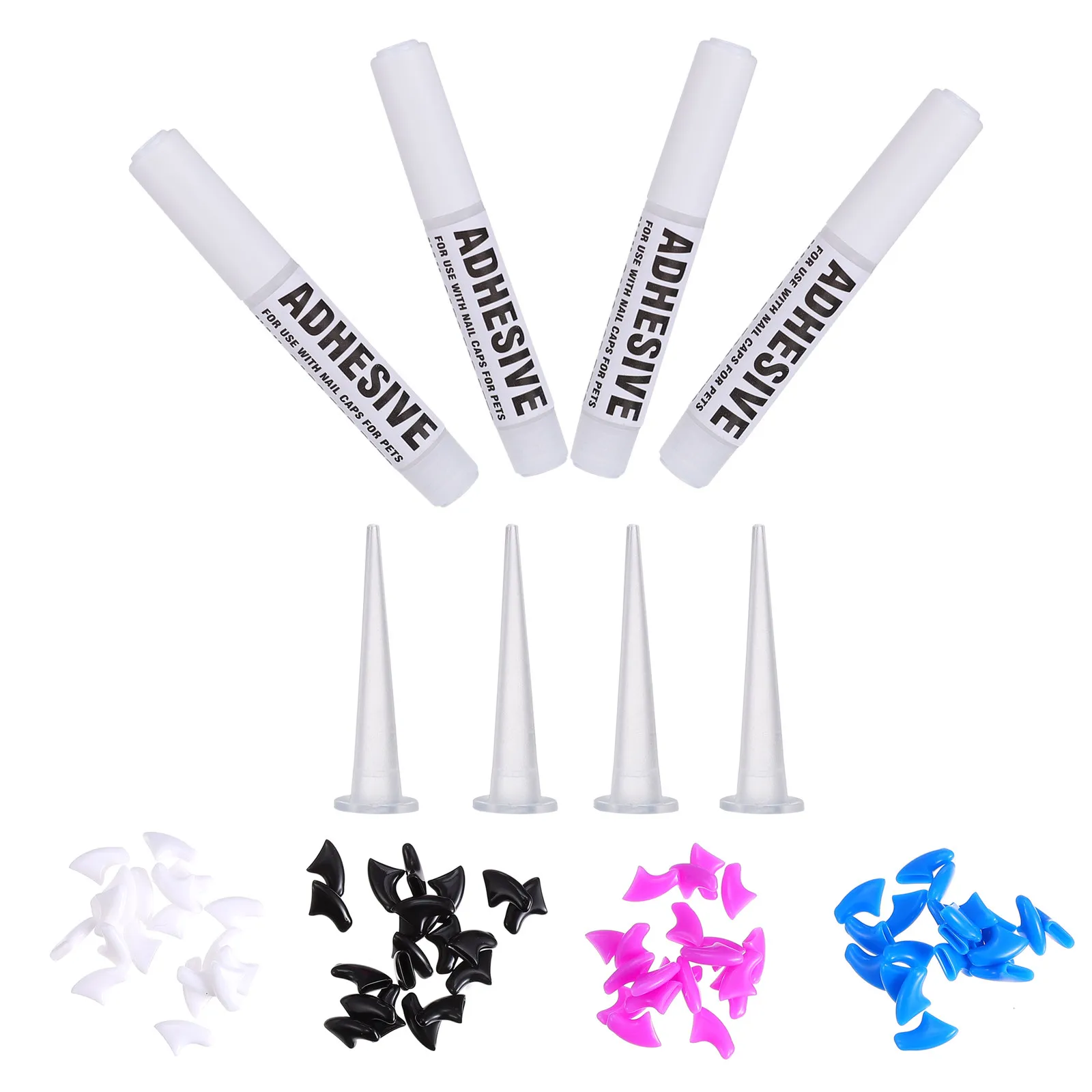 80Pcs Premium Silicone Cat Nail Caps Claw Covers for Indoor Cats Prevent Furniture Scratching Gentle on Paws Vet Recommended