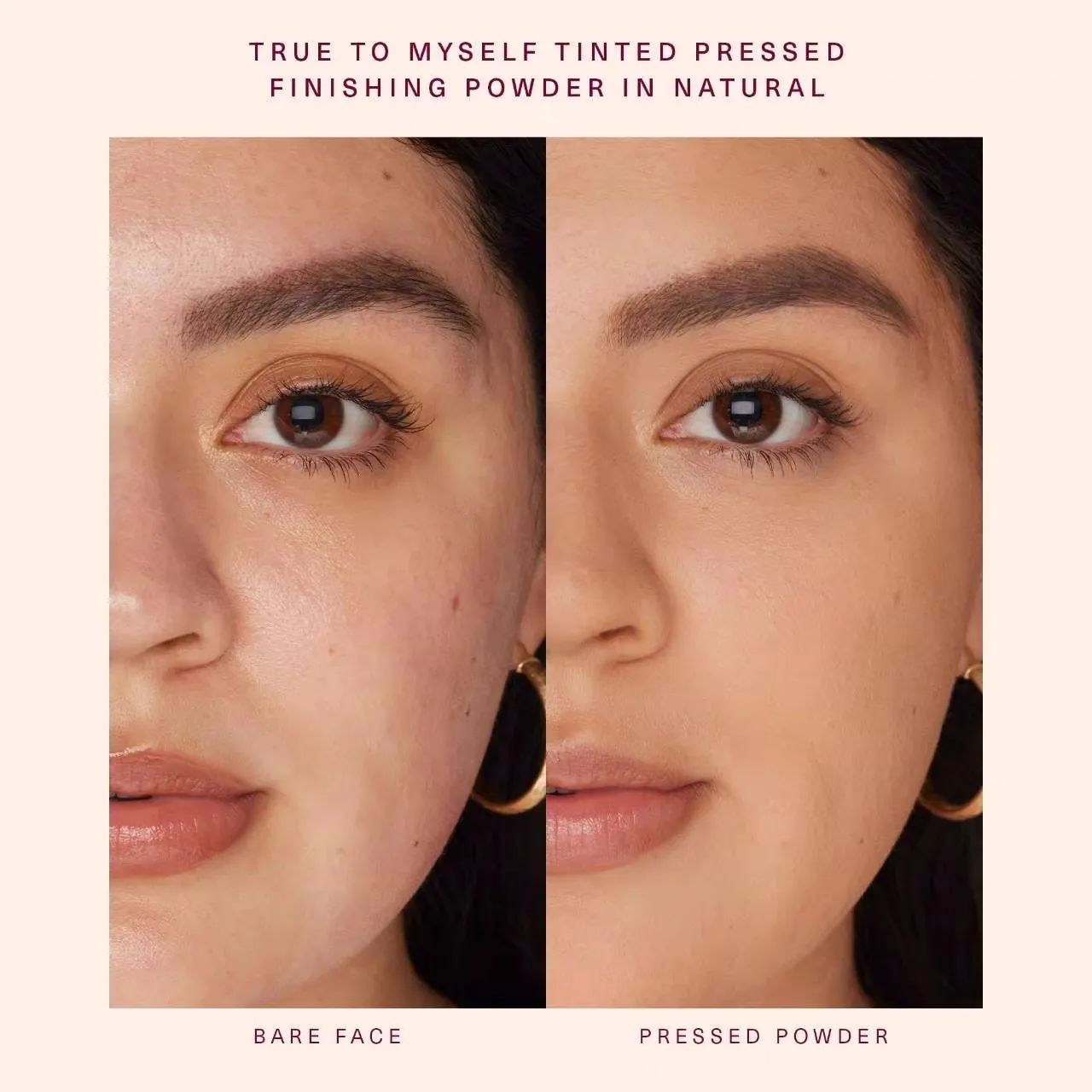 Zeldzame schoonheid True To Myself getint geperst afwerkingspoeder Direct vervaging Glad Verminder glans en verstelbare make-up met natuurlijke afwerking