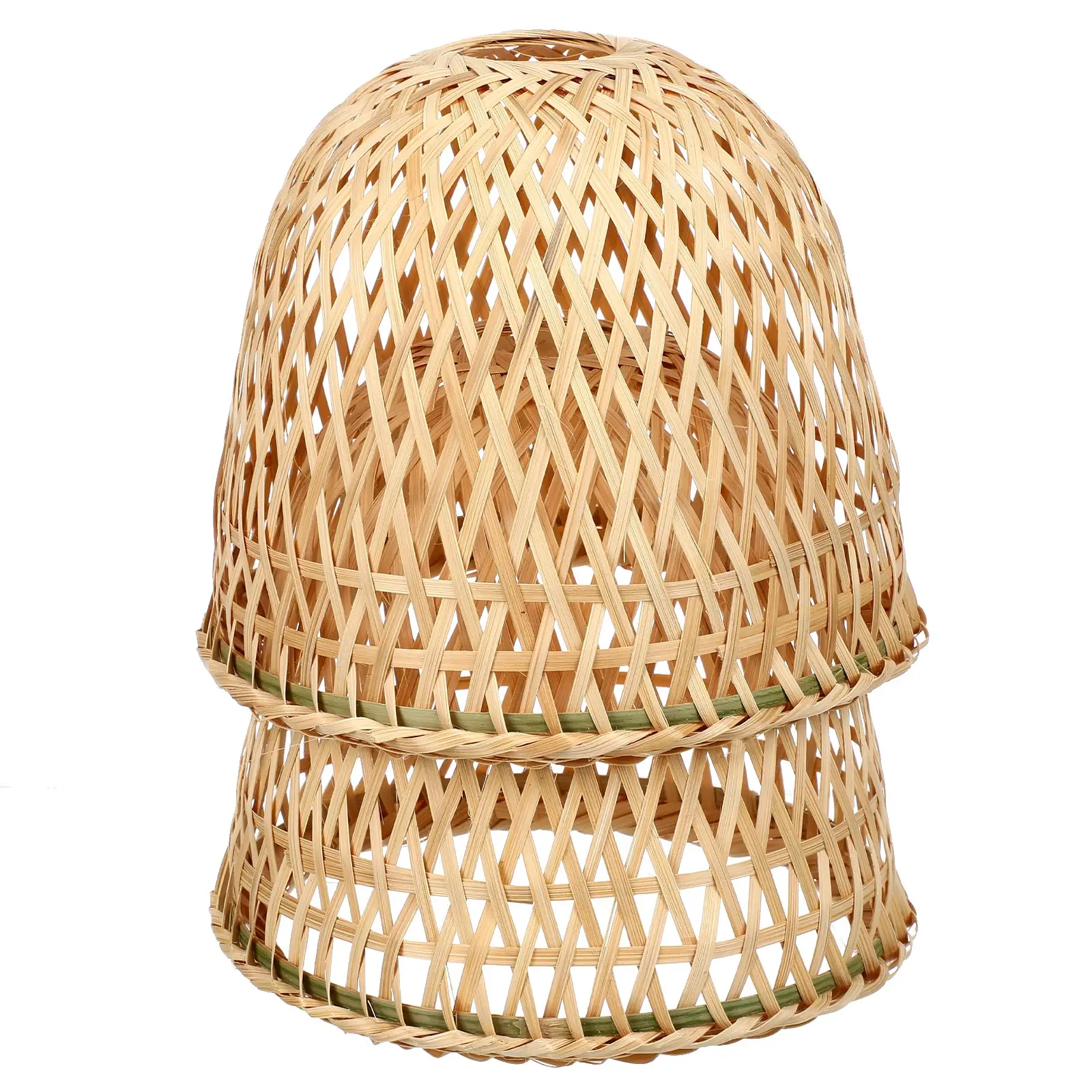 

2pcs Bamboo Shade Woven Pendant Light Cover For Ceiling Hanging Lamp Replacement Household Lighting Accessory Decorative Lamp