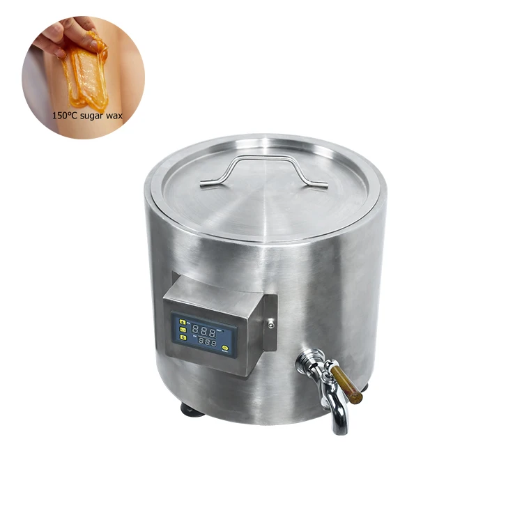 Sugar Wax Heating Machine, High Temperature 150C Stainless Steel Melter for Home/Salon Use Hair Wax Heat Pot 10LT Size