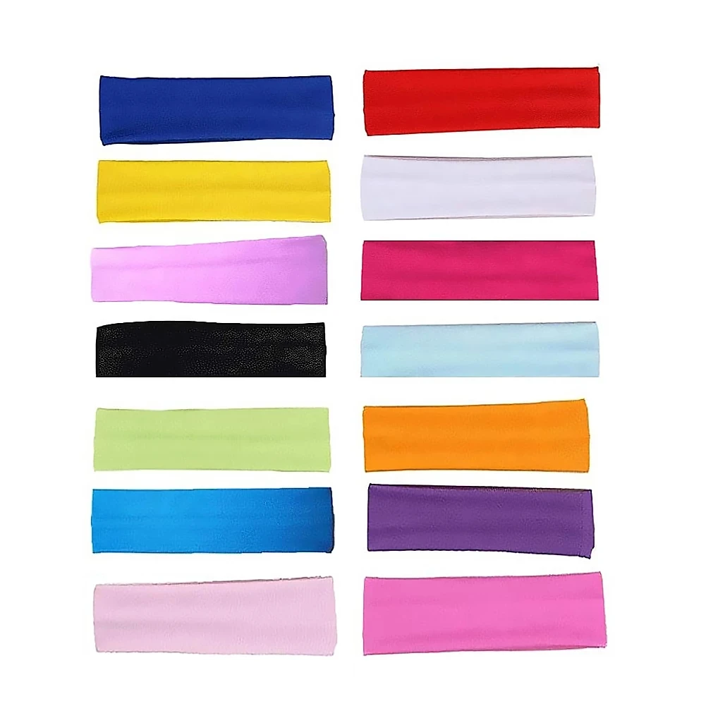 Doce cor tênis lenço esportes correndo turbante elástico yoga bandana faixas de cabelo sweatband