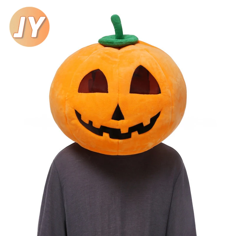 Neue Halloween Kürbis kopf Cartoon Puppe Cosplay Kostüm Ostern lustige Haube Maske Festival Leistung Kompression Erwachsenen Maskerade