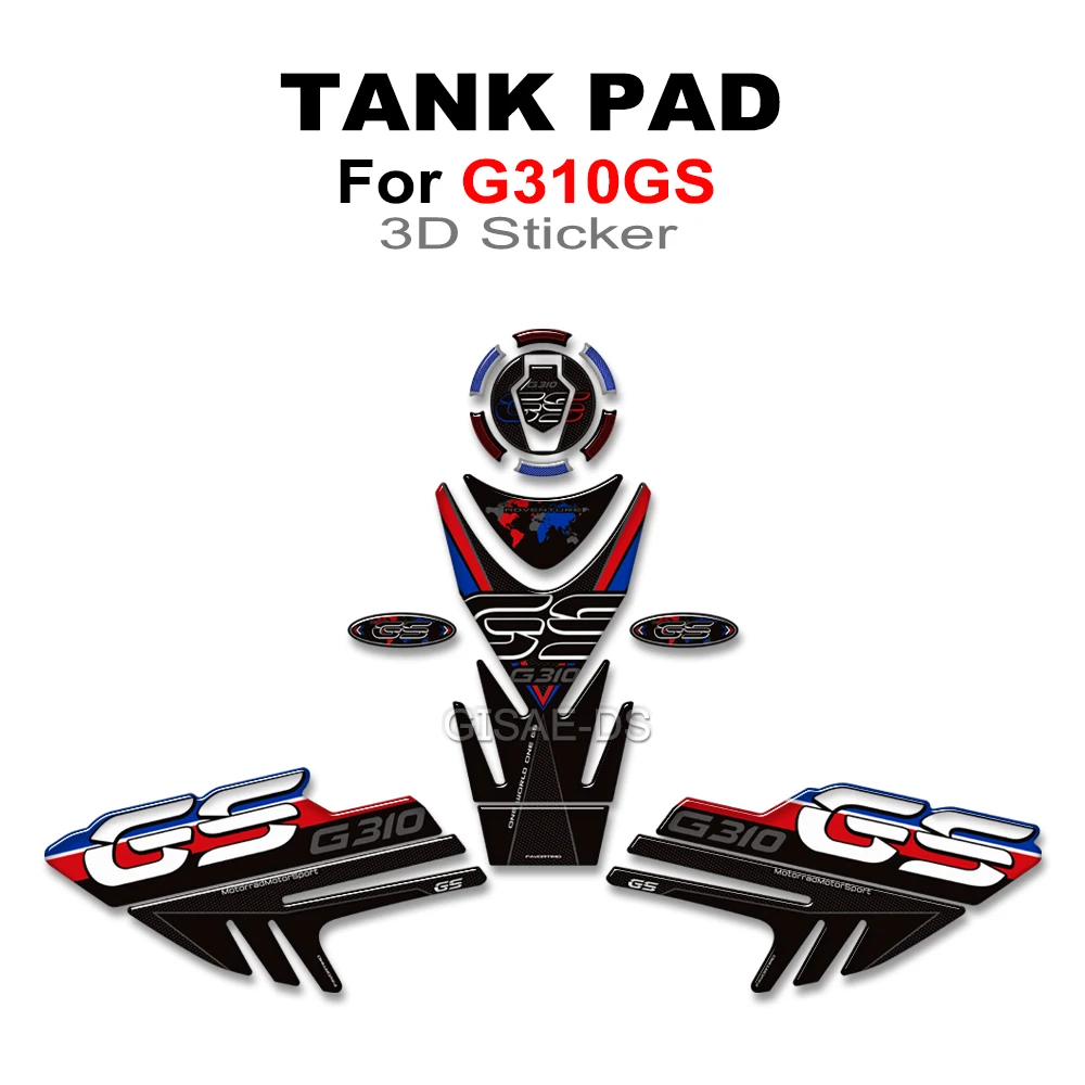 

G310GS Motorcycle Tank Pad Fairing Fender Protector Stickers 3D Resin Sticker For BMW G 310 GS G310 Adventure ADV 2017-2024 2025