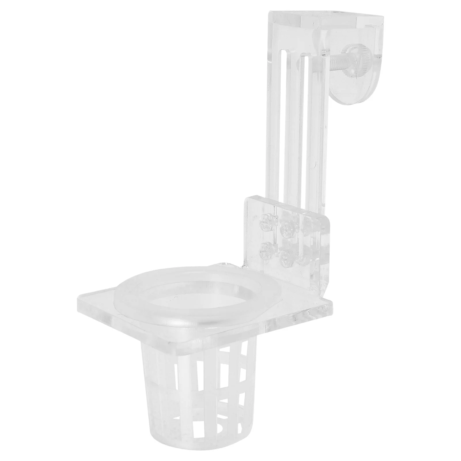 Maceta colgante para pecera, taza pequeña acrílica para plantas hidropónicas, soporte para plantas de acuario, cesta acuática, decoración para pecera
