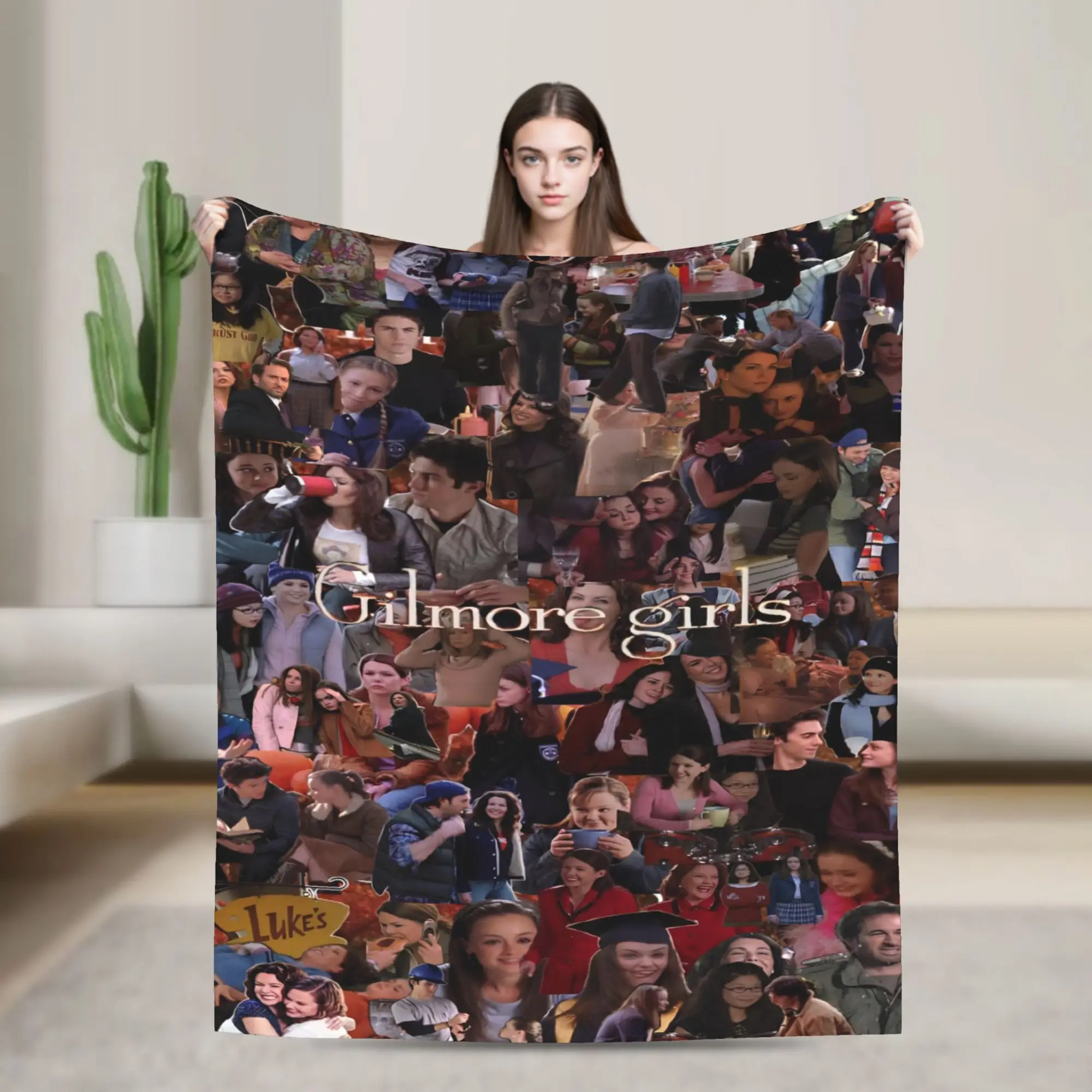 أنا أحب جيلمور الفتيات التلفزيون الأمريكي روري جيلمور بطانية نزهة الفانيلا رمي بطانية للأريكة كرسي سوبر الدافئة المفرش #1