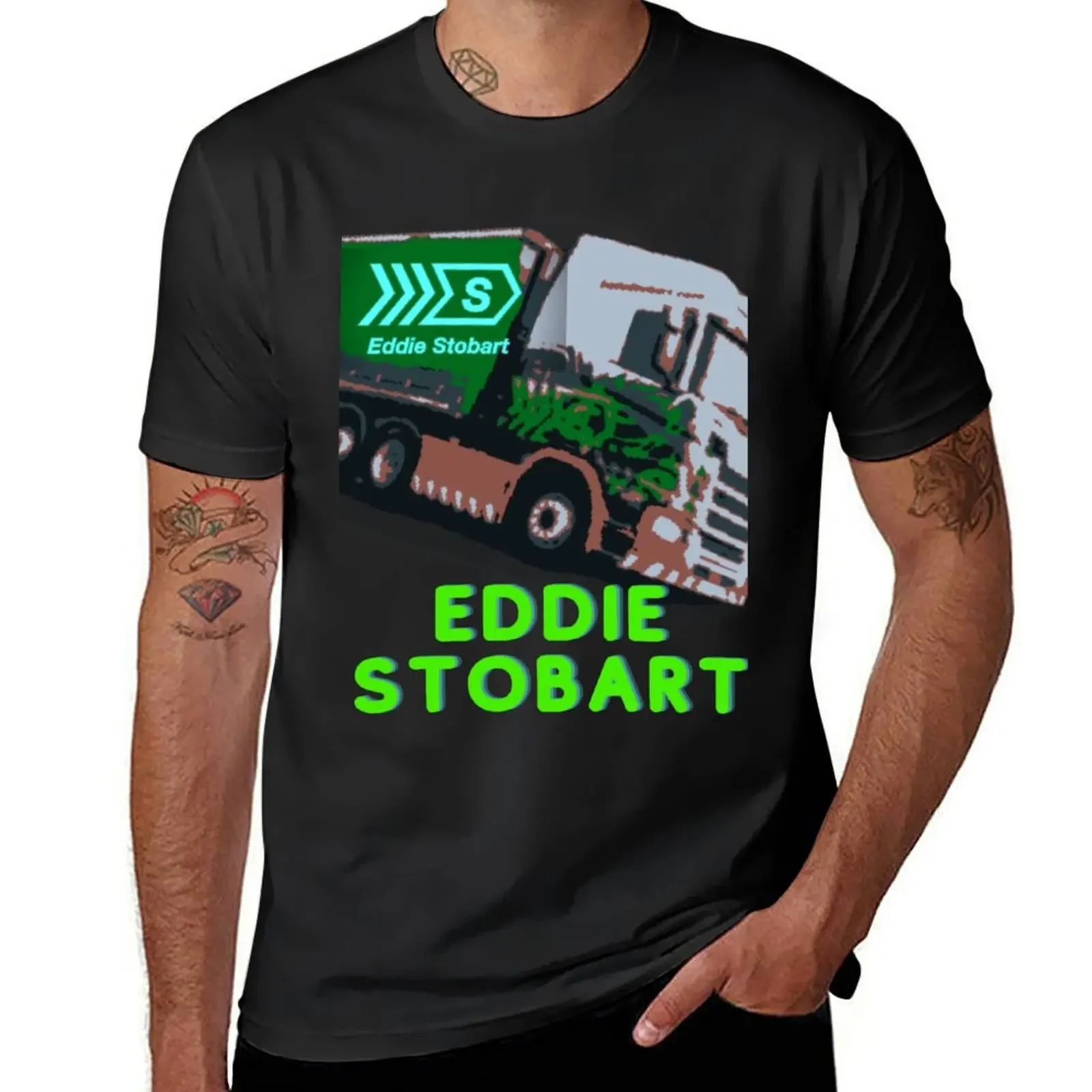 Eddie Stobart Art T-Shirt graphics plus size tops clothes for men