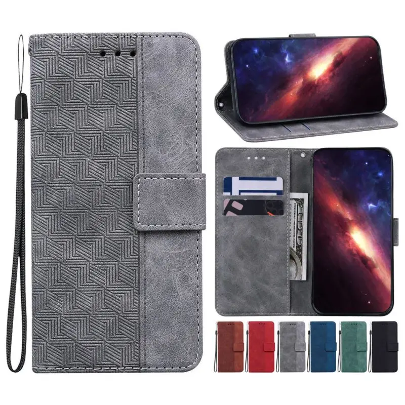 

Geometry Flip Case For Samsung Galaxy S22 S21 S20 FE Ultra S10 S9 S8 Plus S7 A12 A21S A22 A32 A52 A52S 5G 4G Wallet Cover D26G