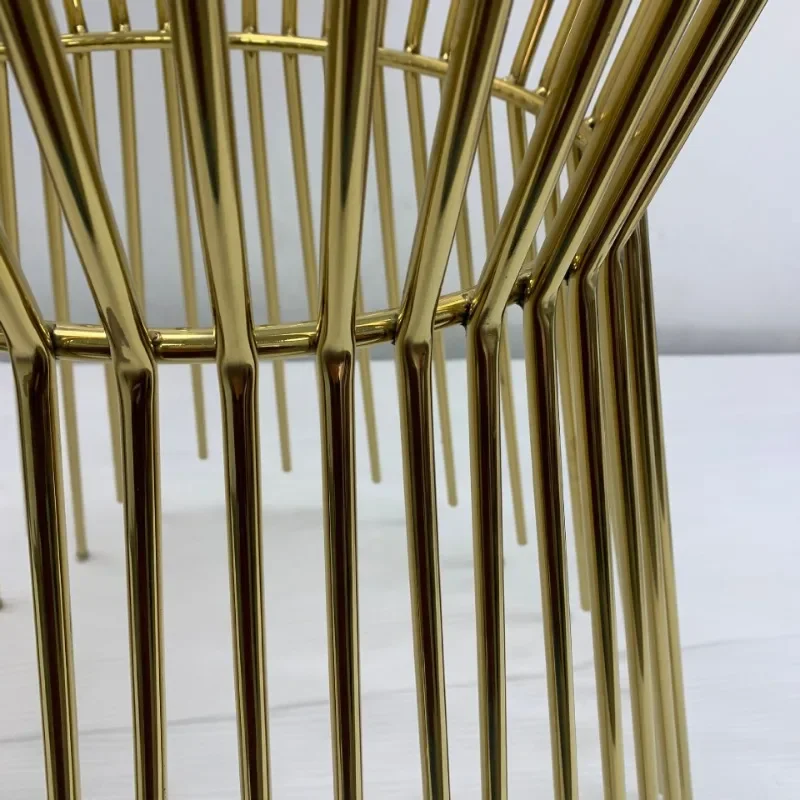 طاولة قهوة أمريكية فاخرة من الفولاذ المقاوم للصدأ مصنوعة من التيتانيوم طويلة وقصيرة/فندق/فيلا بار نموذج فاخر خفيف