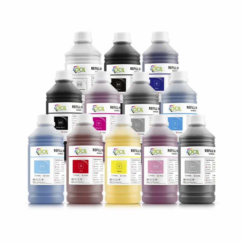 1000ml Pigment Ink For Canon 57 caitridge for Canon  Pro 520 540 540s 560s Printer Refill Ink Free Shipping 12 Colors