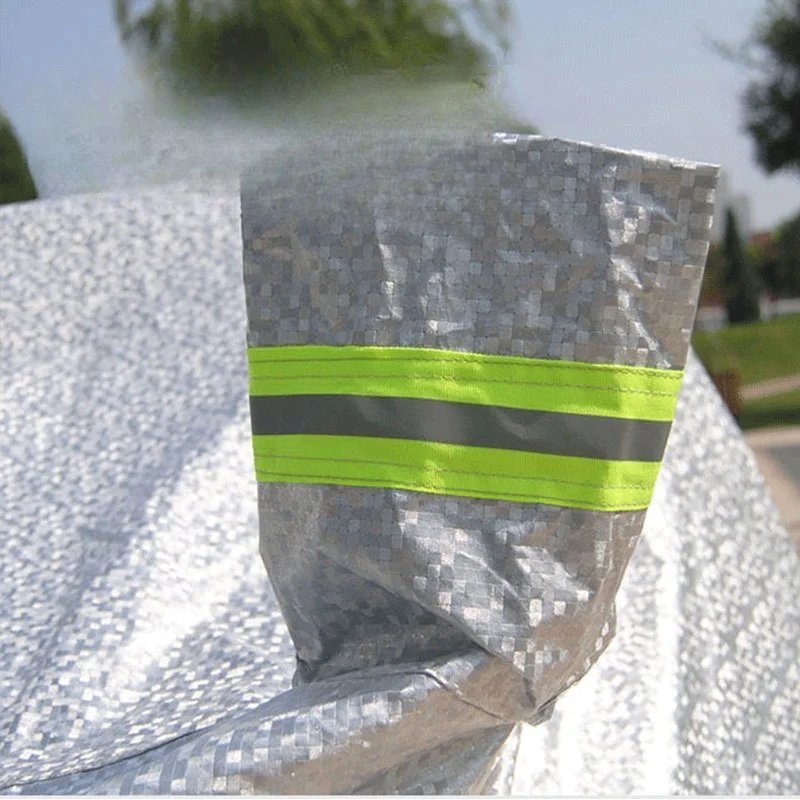 Electric Tricycle Cover, Aluminum Film Waterproof Sunproof Dustproof Vehicle Protector, Rain & UV Resistant Tricycle Cloth Cover