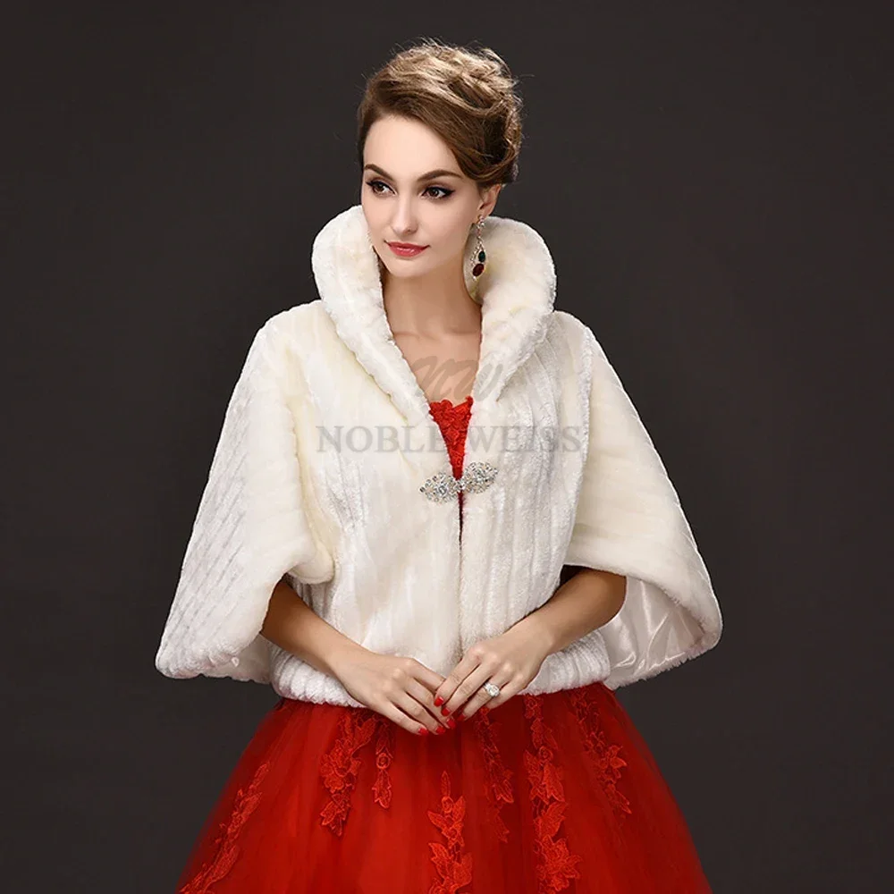 Faux Fur Wedding Bolero Bride Jacket Shawl Bridal Wrap Customized