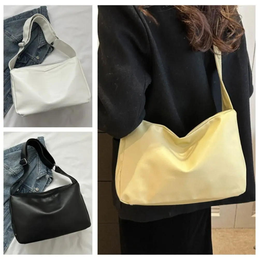 

Versatile Portable Shoulder Bag Women Korean Style Large Capacity Casual Crossbody Bag Handbag PU Leather Ladies Tote Bag Gift