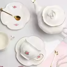 French Vintage Rose Tea Cup