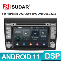 Isudar PX6 2 Din Android 11 Car Multimedia Player For Fiat/Bravo 2007 2008 2009 2010 2011 2012 DVD Auto GPS Radio Video Player