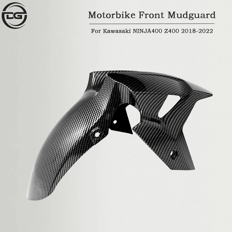 For KAWASAKI Ninja400 2018-2022 Z400 18-22 Front Fender Motorcycle Shell Accessories Mudguard Tire Splash Mud Guard for Z400