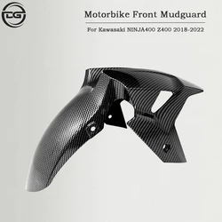 For KAWASAKI Ninja400 2018-2022 Z400 18-22 Front Fender Motorcycle Shell Accessories Mudguard Tire Splash Mud Guard For Z400