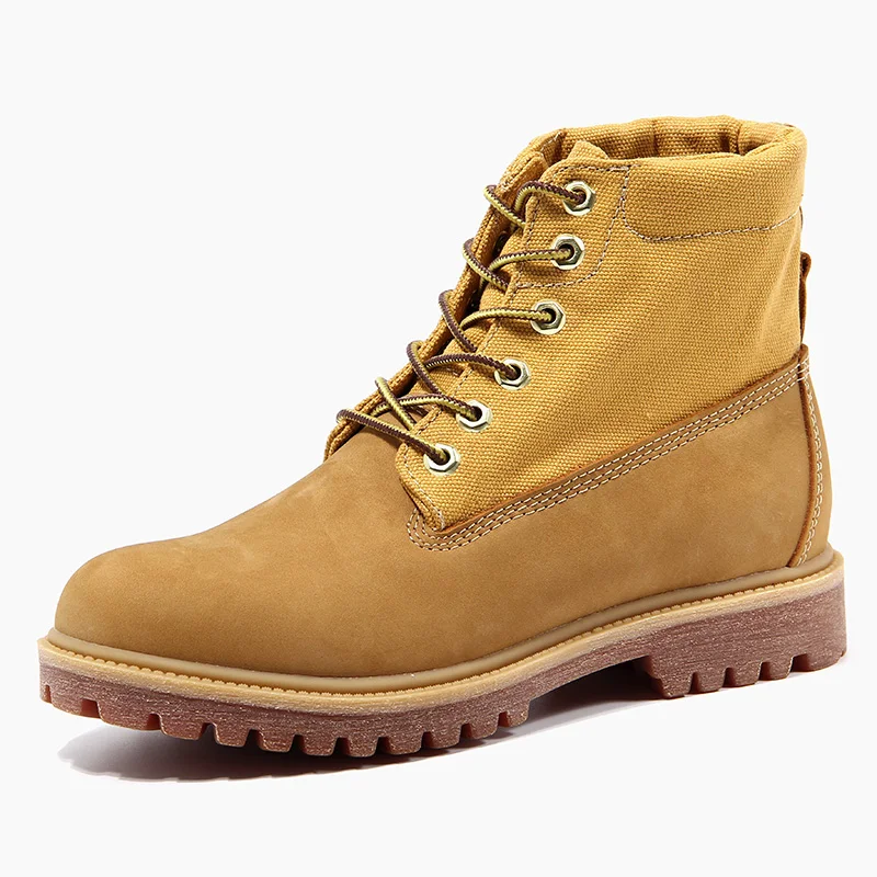 Unisex Mixed Leather Desert Motorcycle Boots Lace‑Up High Top Ankle Booties Durable Outdoor Hiking Casual Street Work Shoes