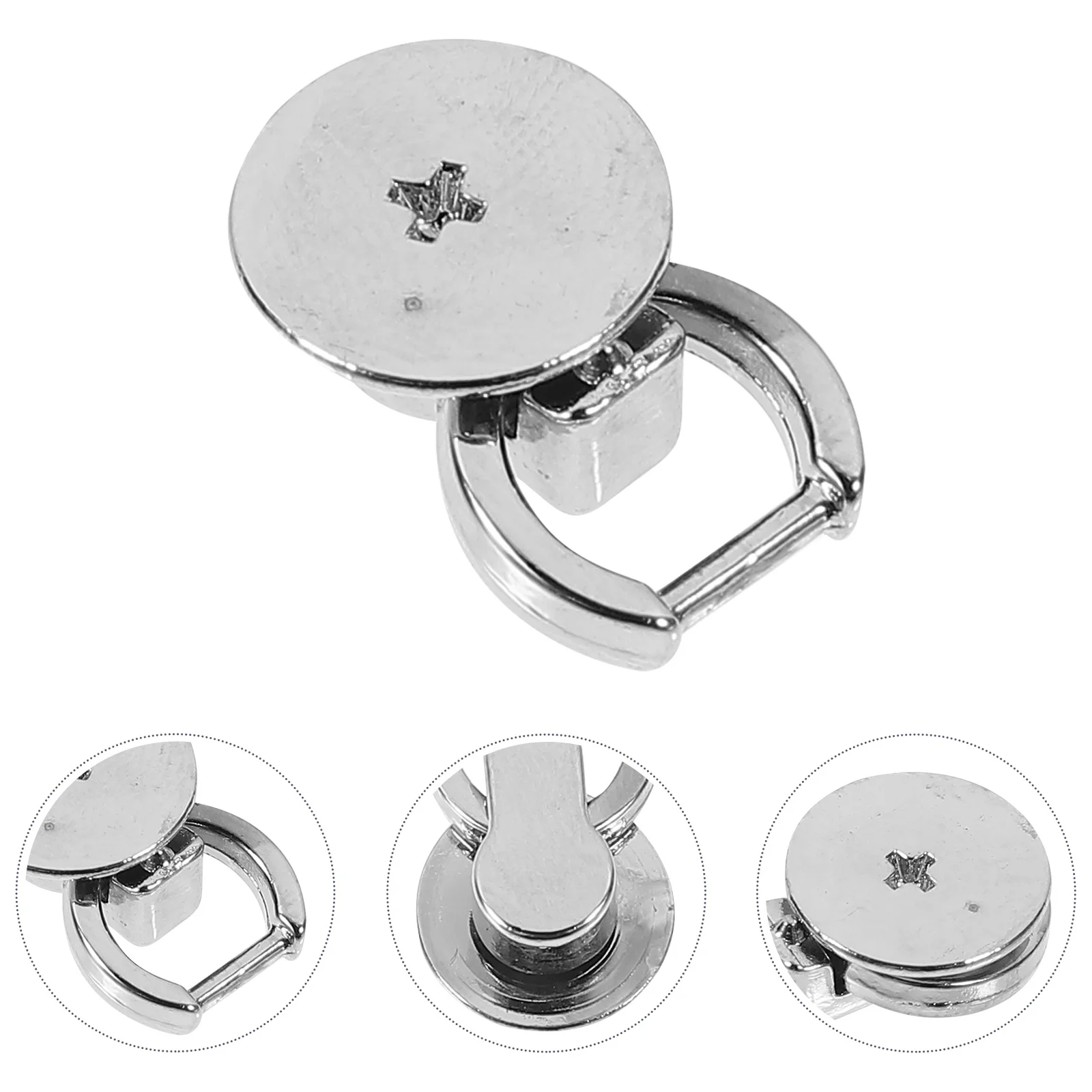 

12pcs Alloy Bag Ring Buckle Luggage Side Clip Snap Hook For Diy Accessories Backpack Strap Collar Hammock Lightweight Durable