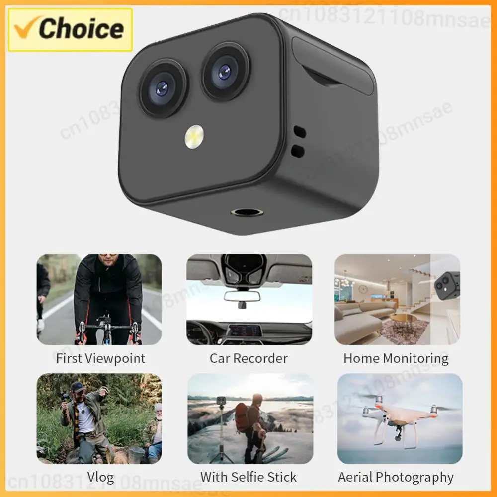 Smart Video Camera 4K HD Monitor Cam Night Vision Security Monitoring Camera USB Rechargeable Remote Viewing for Indoor Outdoor