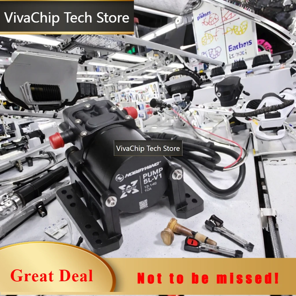 VivaCTFor Hobbs Wing Integrated Water Pump 5 L Brushless Combo Pump 10A 12S 14S V1 Sprayer Plant Agriculture Drone Diaphragm Pum