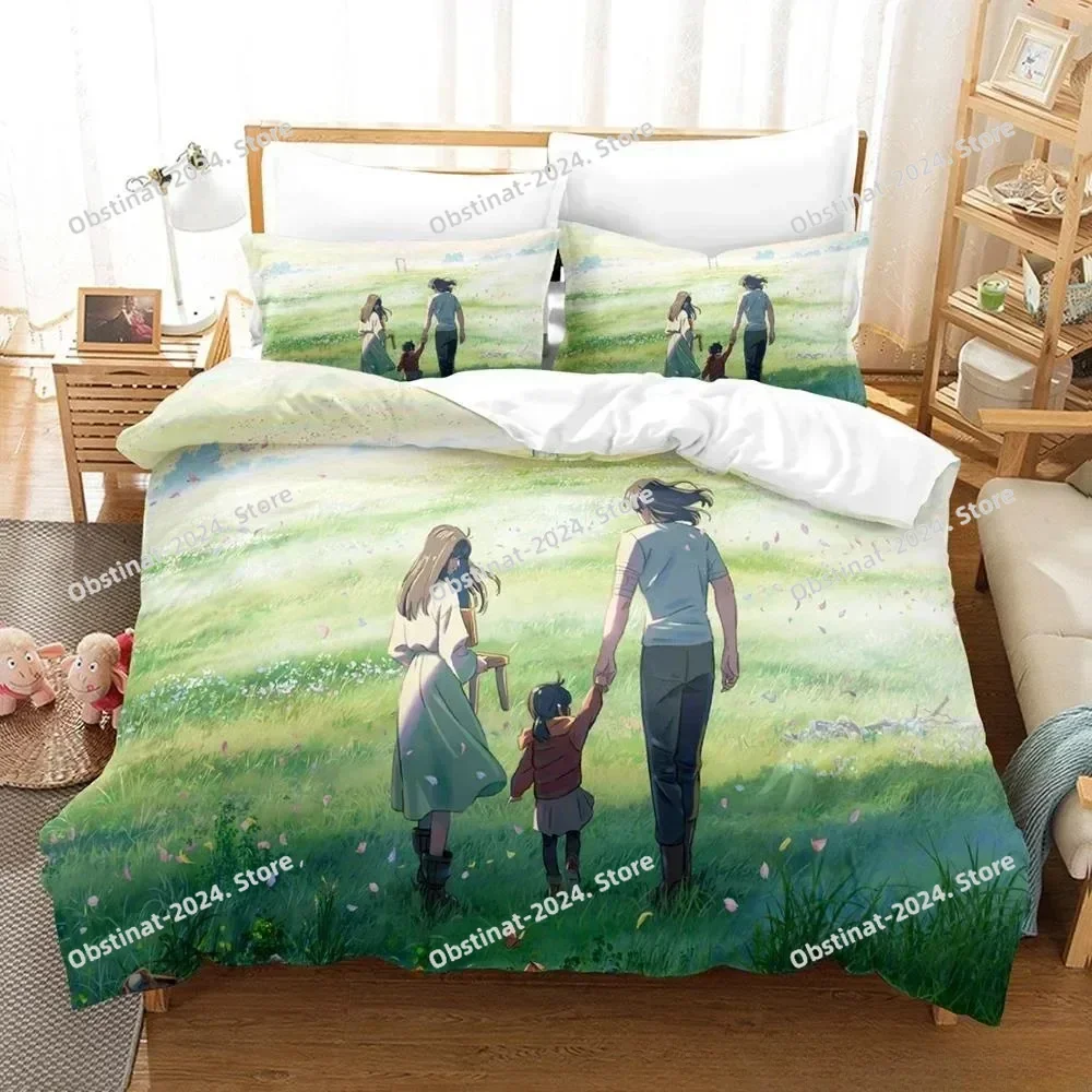 New 3D Anime Suzume no Tojimari Bedding Set Printed Bed Set With Pillowcase Bed Duvet Cover Single Double Queen Super King Size