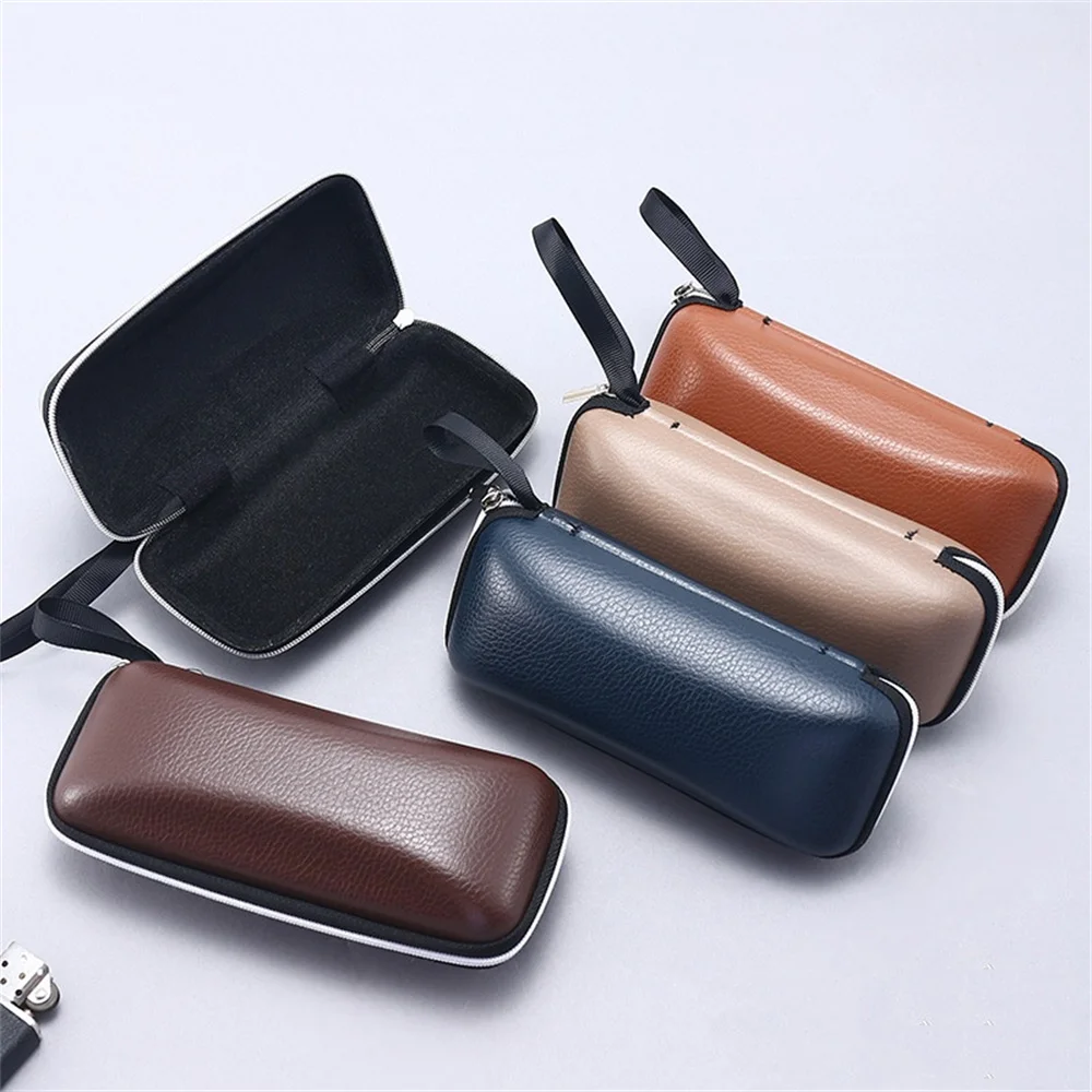 EVA Hard Glasses Case Cover w/ Lanyard Zipper Sunglasses Myopic Reading Eyewear Cases for Men Women Travel Glasses Protector Box