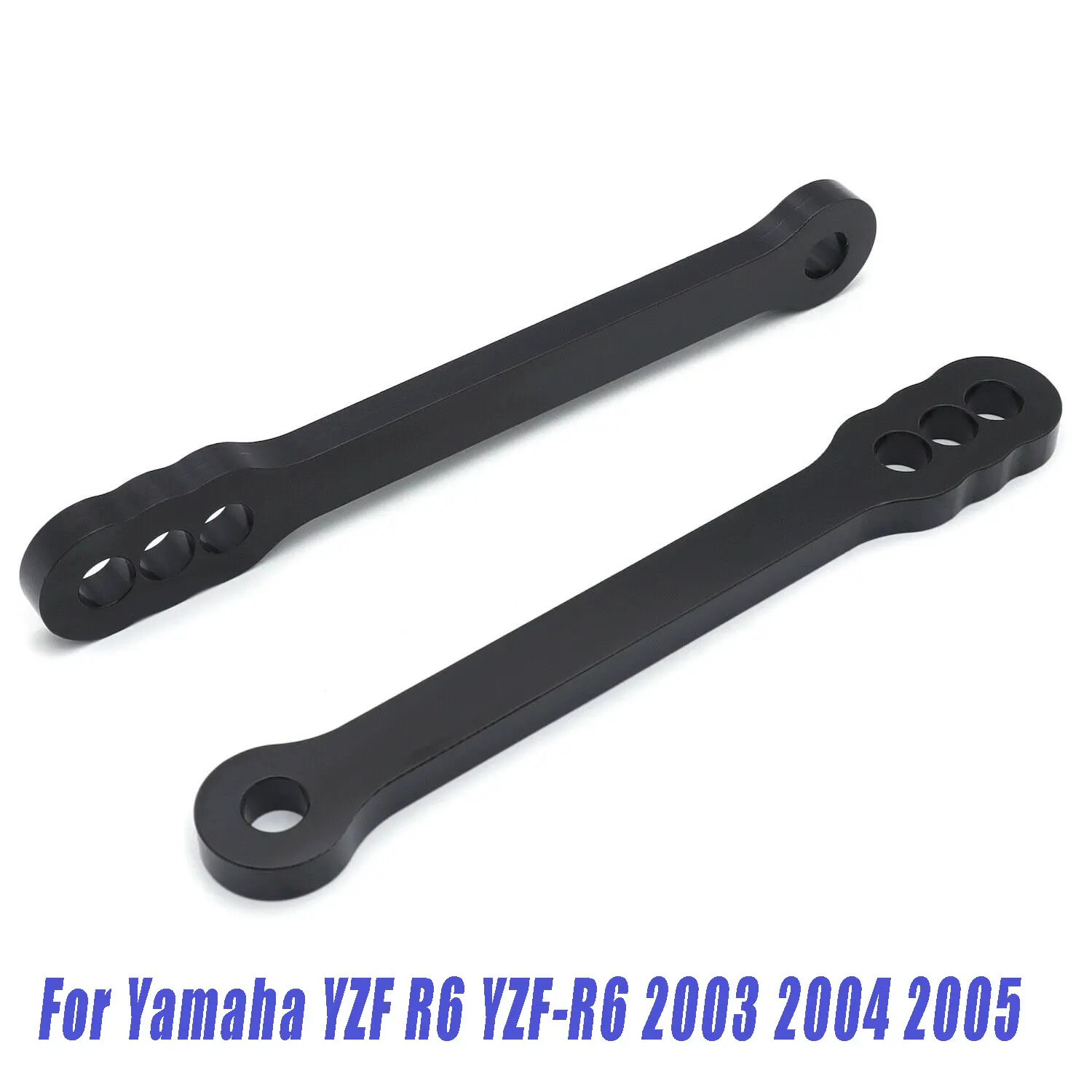 

For 2003 2004 2005 Yamaha YZF R6 YZF-R6 1 pair 7075 Aluminum Motorcycle Bike Black Lowering Links