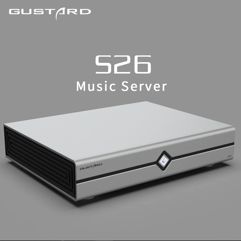Gustard S26 Server Musik Meja Putar Digital Musik Digital Plauback Siaran Audio Webcast X86 CelPlayer Antarmuka USB