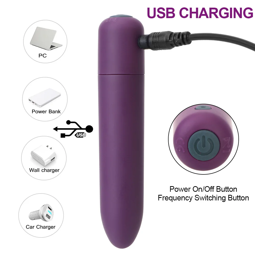 1pc Mini Bullet Vibrator Massage Dildo Vibrador AV Stick Adult Sex Toys for Women G-Spot Clitoris Stimulator Female Masturbator - Image 4