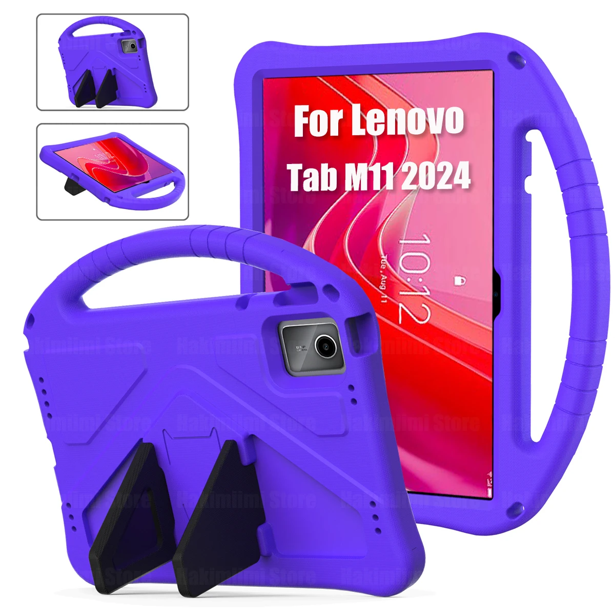 Kids Case for Lenovo Tab M11 2024 Released (11 Inch) Shockproof EVA Safe Durable with Handle Stand Cover for Lenovo Tab M11 11