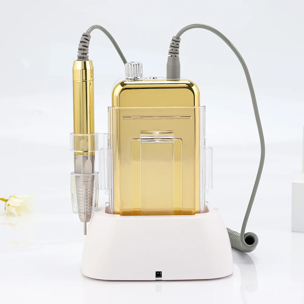 최고의 브러시리스 전기 네일 파일, 무선, 무소음, 안정적인, 긴 서비스 수명 네일 드릴 머신, 35000 RPM, 85W