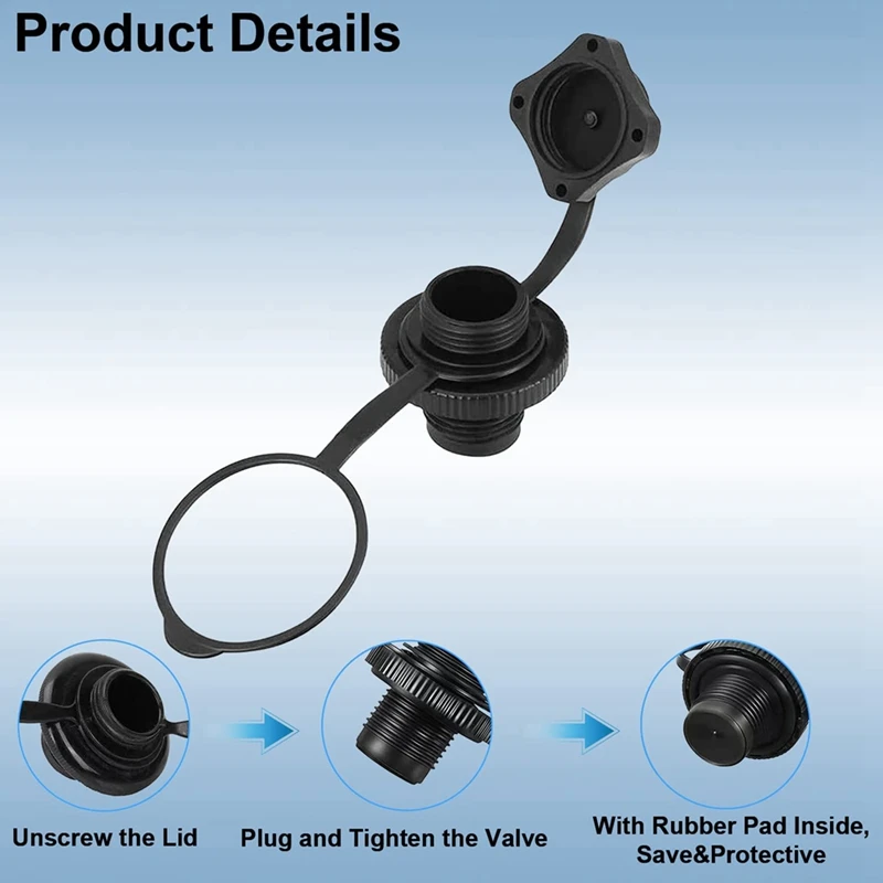 팽창식 보트 공기 밸브, 풍선 보트 교체 캡, 나선형 공기 플러그, 팽창 보스턴 밸브, 10 개
