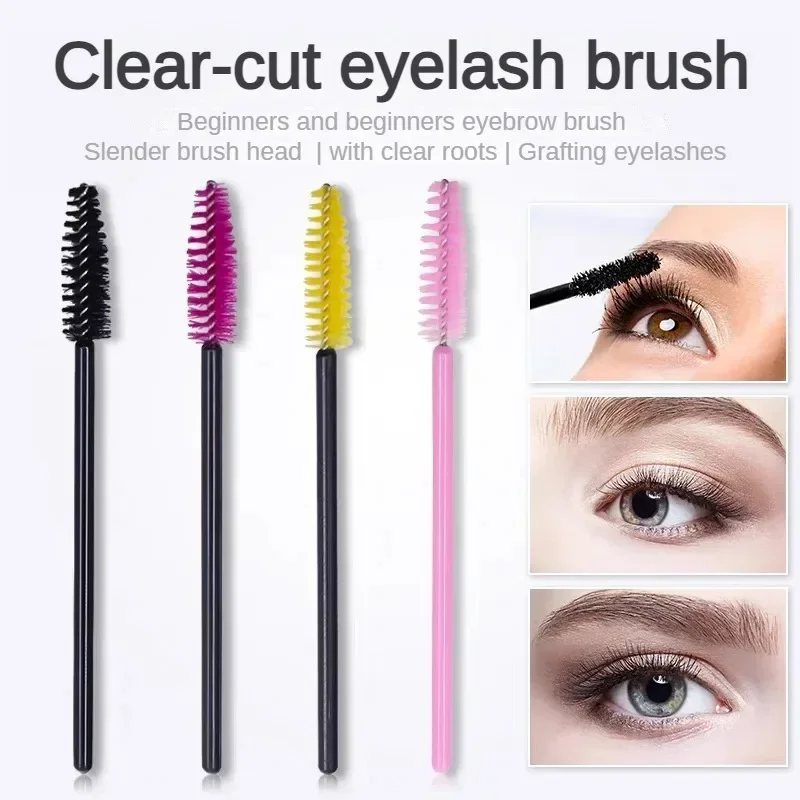 Flexible Brush Head Make Up Brushes Sets 50pcs Accessories Fits Eyelashes and Bends At Will Extension of Cilia Cosmetics Lashes