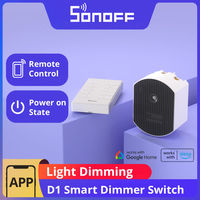 Sonoff D1 Smart Wifi Dimmer Switch Intelligent Dimmer with RM433R2 Remote Control Remote Timer Switch Supporting Alexa Voice
