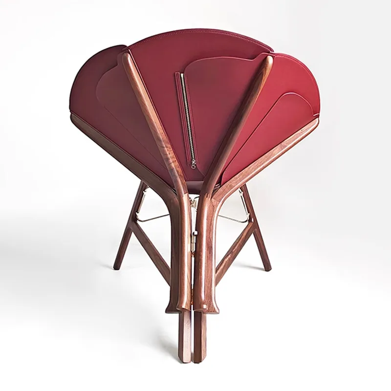 Café, saddle leather petal chairs, luxury hotel reception lounge area, single leisure chairs