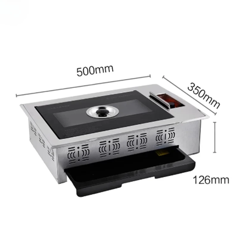 New U-shaped electric oven, Korean housed non stick electric oven, smoke-free barbecue board, iron plate barbecue pot
