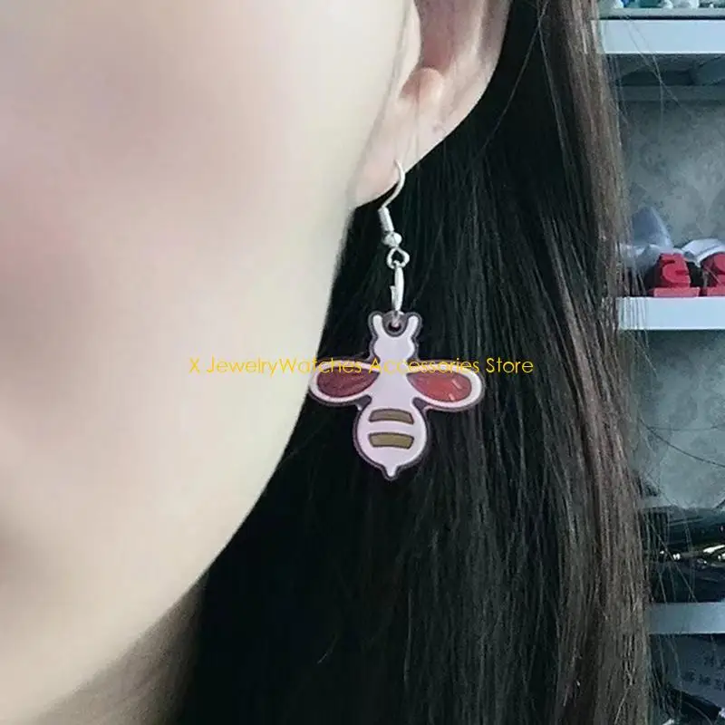 

31KD Truck Bees-shape Keychain Silicone Mold with Hole Keyring Pendant Handmade Earrings Mold Valentine's Day Birthday Gift