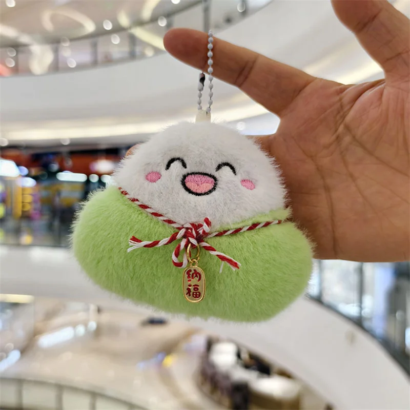 1 Uds. 12CM verde Zong Zi juguete de peluche dragón barco Festival dibujos animados Animal relleno pequeño colgante para niños regalos