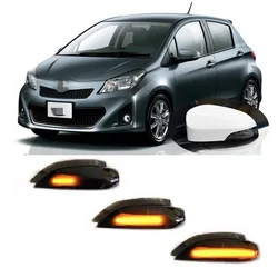 for Toyota Vitz KSP130 NCP130 NHP130 NSP13# 2010 - 2020 Dynamic LED Blinker Indicator Mirror Turn Light Signal Lamp