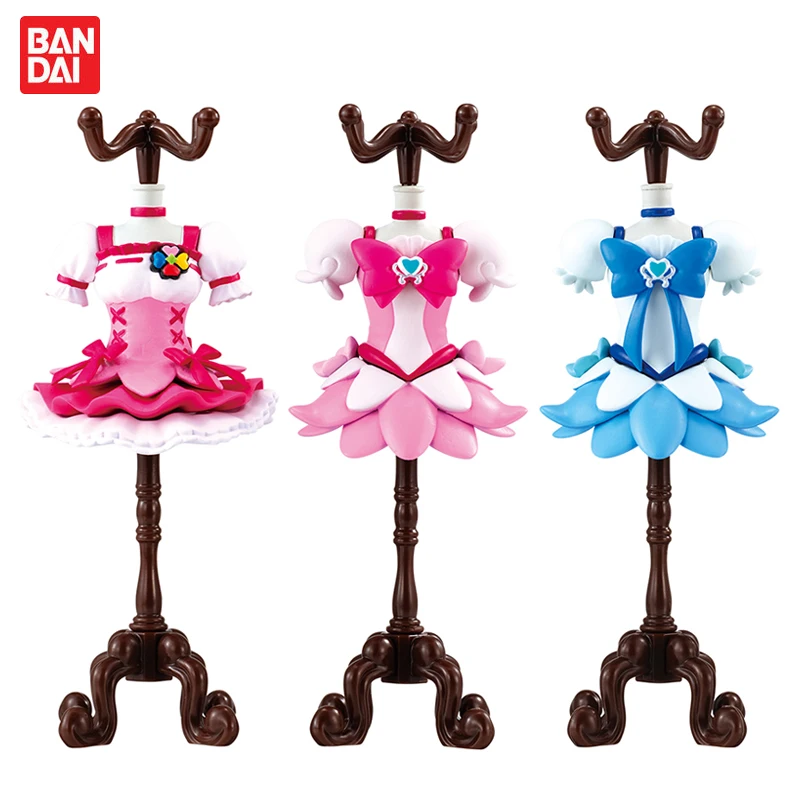 Bandai Japan Gashapon Capsule Toy Figurine Cute Pretty Cure Clothes Hanger Style Decoration Action Figure Anime Model Gift