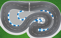 2.4 Meter Length Drift Track Runway Racetrack for RC 1/28 1/24 Kyosho Mini-Z Mini-Q XRX HGD1 DRZ AMG Wltoys