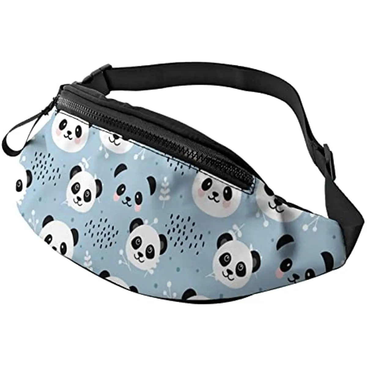 

Pandas Fanny Pack for Men and Women Adjustable Casual Waist Bag for Travel Party Festival Hiking Sports Hip Pack One Size